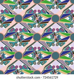 Abstract colorful seamless pattern for new background.