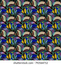 Abstract colorful seamless pattern for new background.