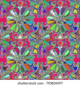 Abstract colorful seamless pattern for new background.