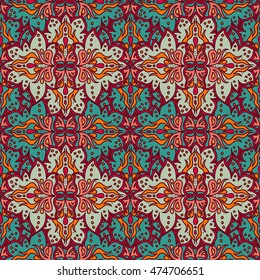 Abstract colorful seamless pattern, orient style, vector illustration
