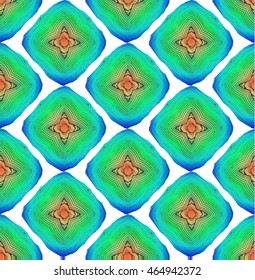 Abstract colorful seamless pattern ornament