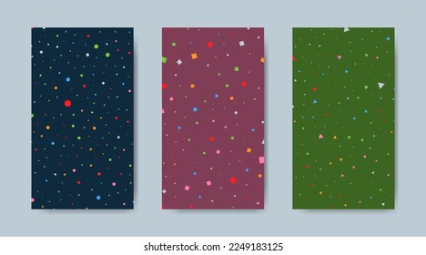 Abstract colorful seamless pattern with paint marks, traces, smudges, scribble background collection