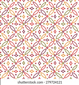 Abstract colorful seamless pattern, retro background