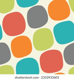 Abstract colorful seamless pattern with round spots