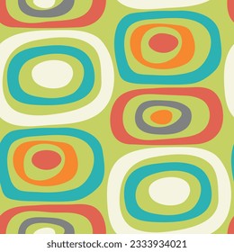 Abstract colorful seamless pattern with round shapes