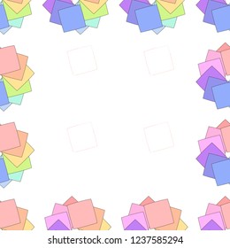 Abstract colorful seamless pattern, squares, vector