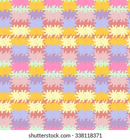 Abstract colorful seamless pattern. Vector seamless pattern can be used for fabric, wallpaper, web background or wrapping paper.