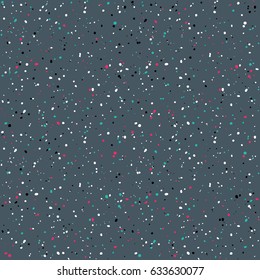 Abstract Colorful Seamless Pattern. Vector Dotted Textured Background. Party Bg with Confetti Illustration. 