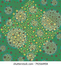Abstract colorful seamless star pattern for new background.