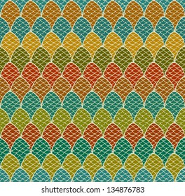 Abstract colorful seamless tiled texture. Bright endless linear pattern. Template for design and decoration
