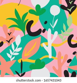 Abstract colorful  seamless vector pattern 