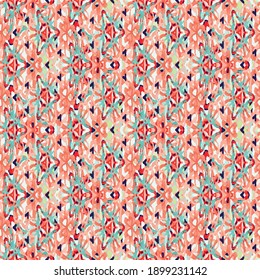 Abstract colorful seamless vector pattern. Decorative surface print design for fabrics, stationery, scrapbook paper, gift wrap, home decor, backgrounds, and packaging.