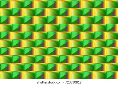 Abstract colorful seamless vector pattern in the form of steps of an endless staircase with glossy elements for design of gift packages and wrapping paper