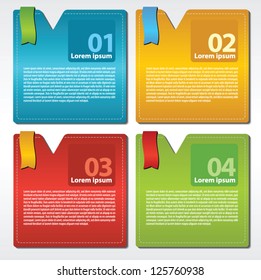 Abstract colorful set of square banner vector.EPS 10