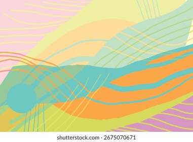 abstract colorful shape art flat design background.eps