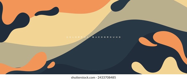 Abstract colorful shape background dynamic concept design vector