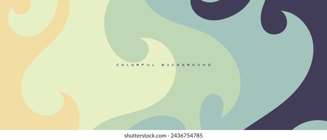 Abstract colorful shape background dynamic concept design vector
