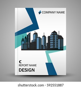 Abstract colorful shape cover template design