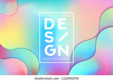 Abstract Colorful Shape and Fluid Colors Background For Poster Design. Wide Geometric Background. Simple Shapes. Frame For Text Modern Art graphics. Design Business Cards, Invitations, Gift Cards.
