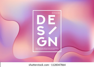 Abstract Colorful Shape and Fluid Colors Background For Poster Design. Wide Geometric Background. Simple Shapes. Eps 10 Vector.