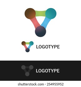 Abstract colorful shape logo