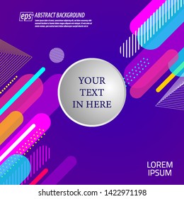 Abstract Colorful shape modern background