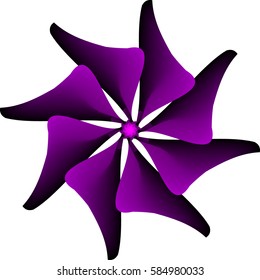 Abstract colorful shape on white background. Vector illustration. 