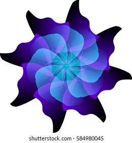 Abstract colorful shape on white background. Vector illustration. 
