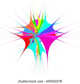 abstract colorful shape, colorful sparkle vector 