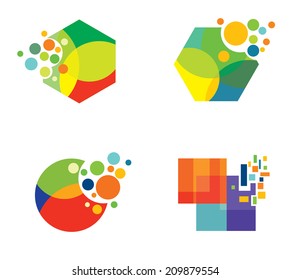 Abstract colorful shapes