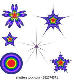 Abstract colorful shapes