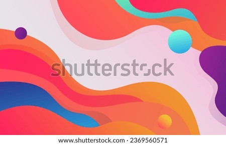 Abstract colorful shapes background. Cool background design for posters. Vector illustration