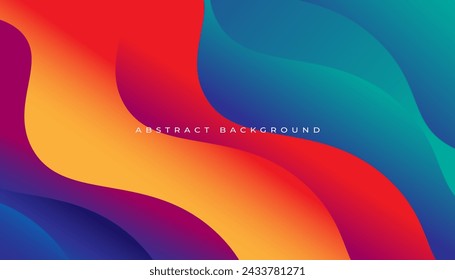 Abstract colorful shapes background design
