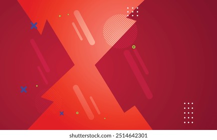 Abstract colorful shapes background design.
