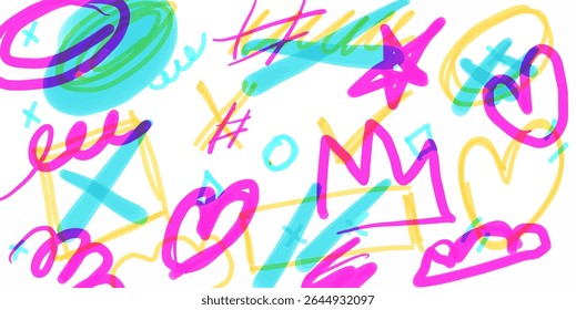 Abstract Colorful Shapes background element