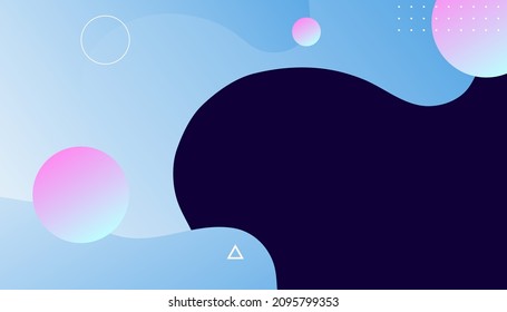 Abstract colorful shapes background. abstract liquid design for web landing poster banner mobile