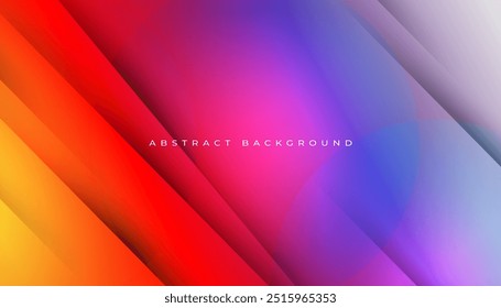Abstrakte bunte Formen Hintergrund mit Schattenlinien