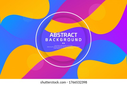 Abstract colorful shapes background theme