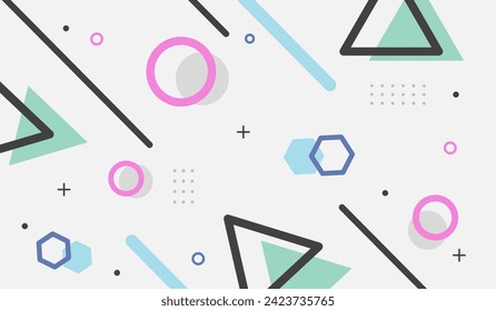 Resumen de formas coloridas diseño de vectores de fondo