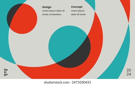 Abstract colorful shapes background vector design