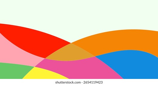 Abstract colorful shapes Background Vector