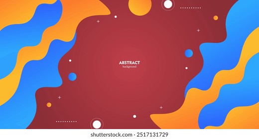 abstract colorful shapes background. with a wave pattern. dynamic and cool design. eps 10