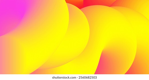 Abstract colorful shapes creating vibrant visual flow