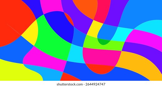 Fundo de design de formas coloridas abstratas