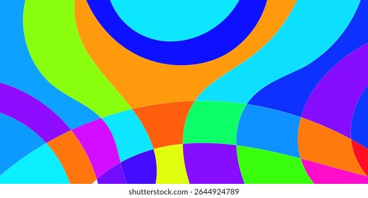 Fundo de design de formas coloridas abstratas
