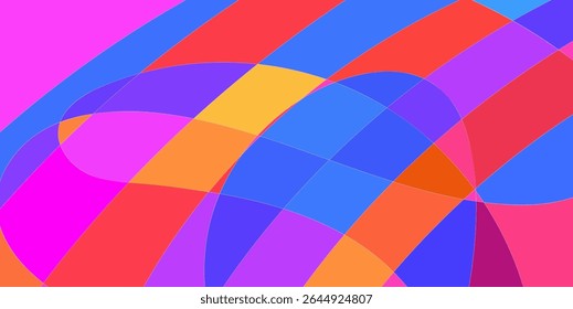 Abstract Colorful Shapes Design Background