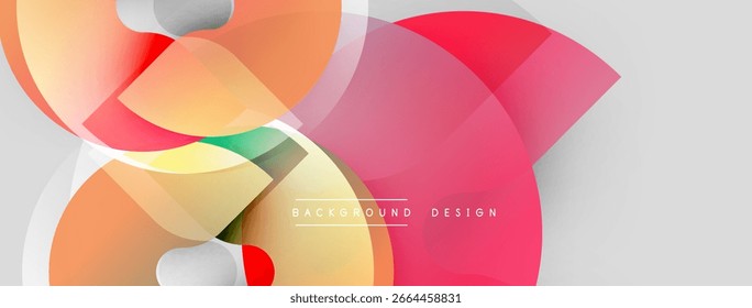 Abstractas Formas de colores se superponen. Los tonos degradados crean un efecto visual dinámico. Los Elementos de diseño modernos sugieren fluidez, energía.
