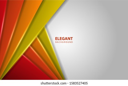 Abstract colorful shapes overlapping layers background on white steel texture. Luxury and premium concept vector design template for use element modern cover, banner, card