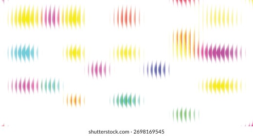 Abstract colorful shapes pattern on white background