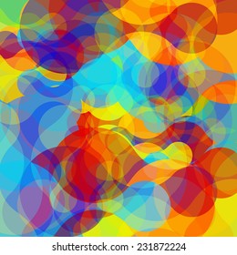 Abstract colorful shapes, vector